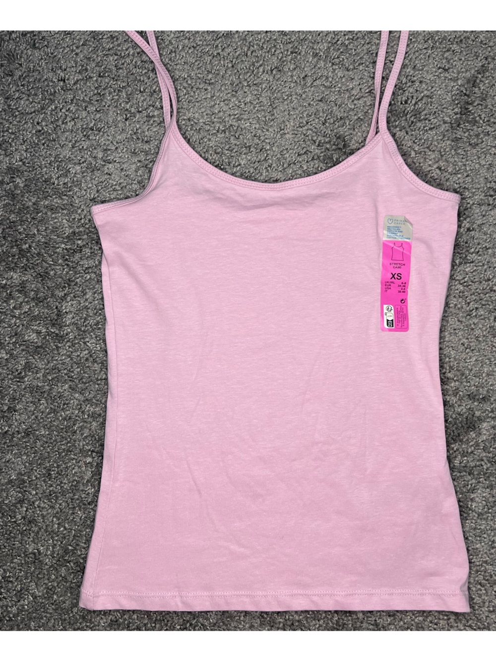 Primark Pink Stretch Camisole Top